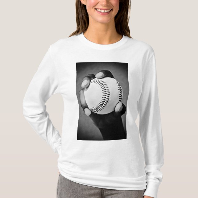 Camiseta beisebol na mão (Frente)