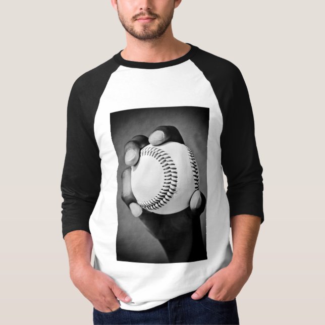 Camiseta beisebol na mão (Frente)