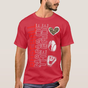 Camiseta Beisebol Nana Do Coração Leopardo Do Dia Do Jogo D