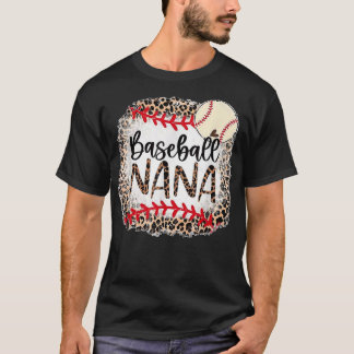 Camiseta Beisebol Nana Vovó Mulheres de Natal Dia da Mama G