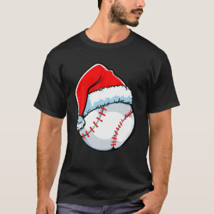 Camiseta Beisebol Natal Engraçado Homens do Papai Noel Mulh