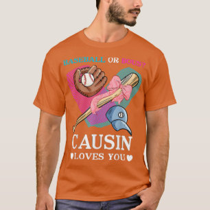 Camiseta Beisebol Ou Arcos Primo Ama Seu Gênero Reveal T-