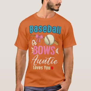 Camiseta Beisebol Ou Arcos Tia Te Ama A Revelação De Gênero