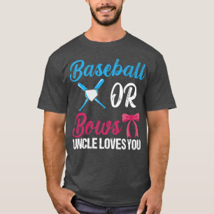Camiseta Beisebol Ou Arcos Tio Te Ama Engraçado Reve De Gên