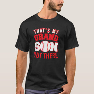 Camiseta Beisebol para Nana Papa É o meu neto lá fora