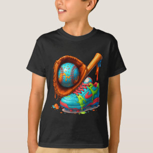 Camiseta Beisebol Para Rapazes Jovens Sorvetes De  B
