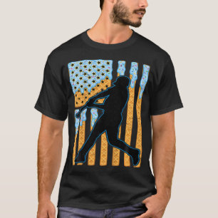 Camiseta Beisebol Retro Drip Boys Sorvete Patriótico