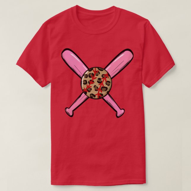 Camiseta beisebol rosa (Frente do Design)