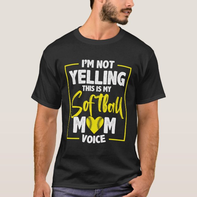 Camiseta Beisebol Softball Mãe (Frente)
