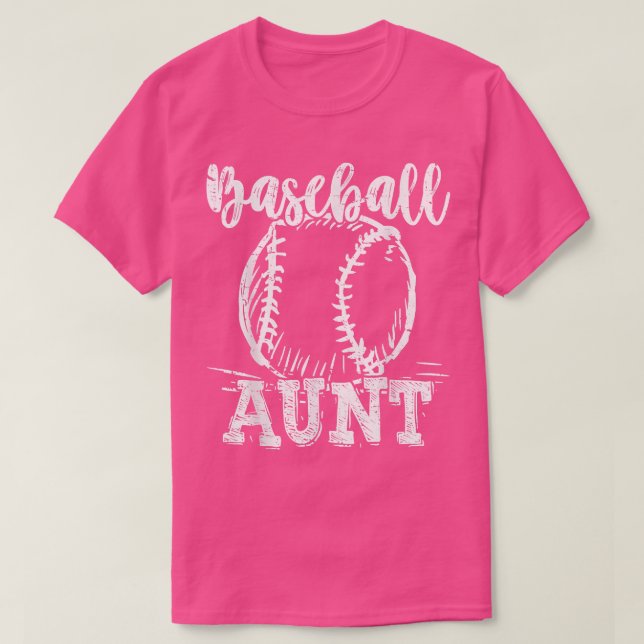 Camiseta Beisebol Tia Love Baseball Engraçado (Frente do Design)