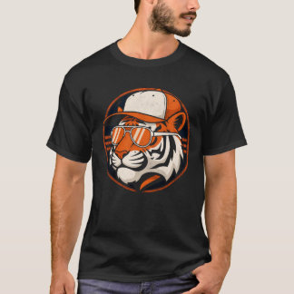Camiseta Beisebol Tigres Vintage Tigre Atemporal