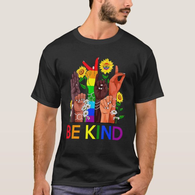 Camiseta Bekind Lgbtq Blm Equal Human Rights Anti Bullying (Frente)