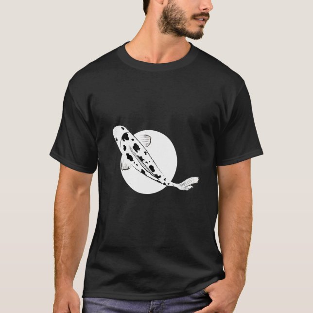 Camiseta Bekko Koi Fish Brocadeado Carp Nishikigoi Pond Amu (Frente)
