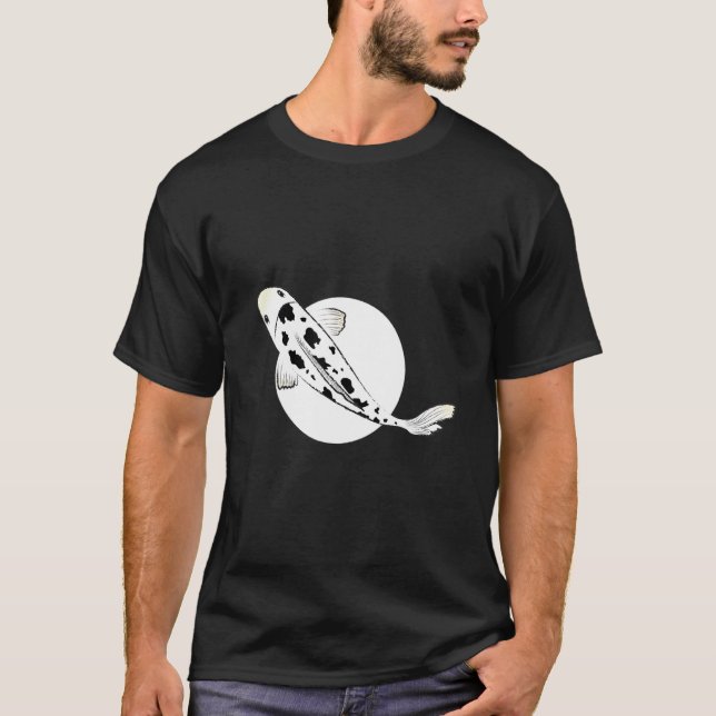 Camiseta Bekko Koi Fish Brocadeado Carp Nishikigoi Pond Amu (Frente)