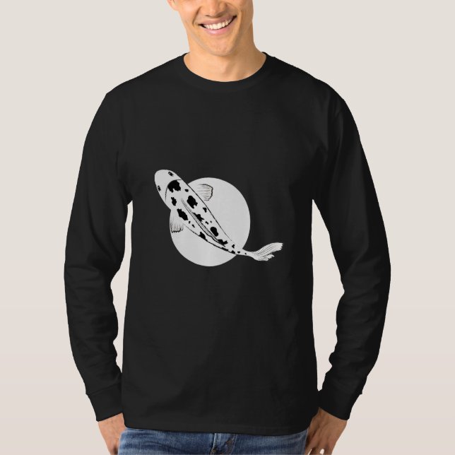 Camiseta Bekko Koi Fish Brocadeado Carp Nishikigoi Pond Amu (Frente)