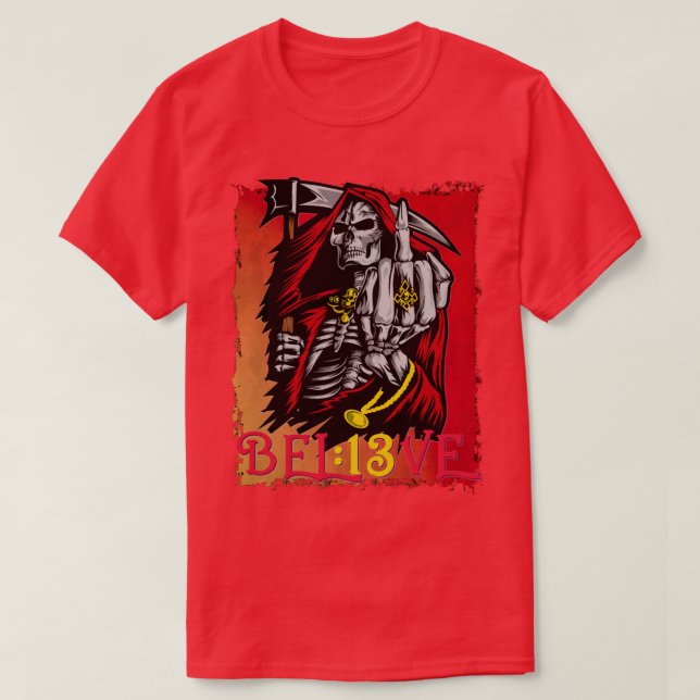 Camiseta BEL13VE Kansas City Be the Grim Reaper 13 Second G (Frente do Design)