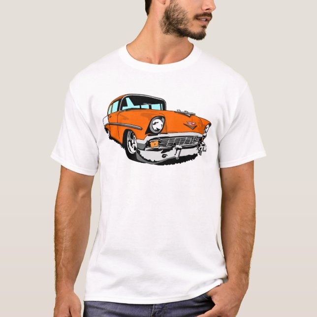 Camiseta Bel Air 1956 na laranja (Frente)