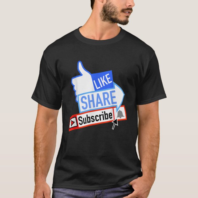 Camiseta Bel de Notificação de Subscrição de Partilha de Mí (Frente)