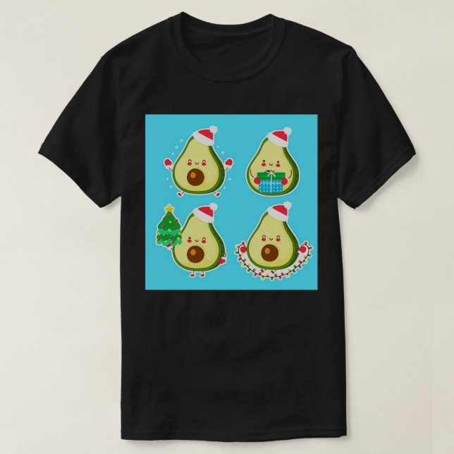 Camiseta Bela abacate de natal (Frente do Design)