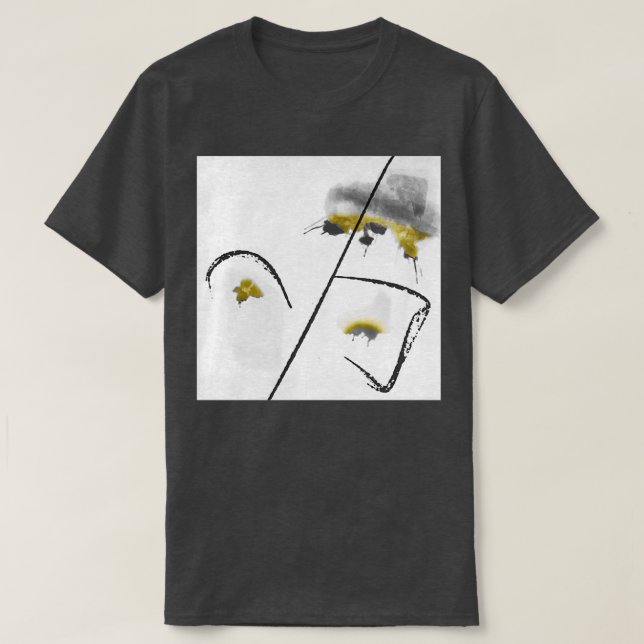 Camiseta bela abstrato de flor (Frente do Design)