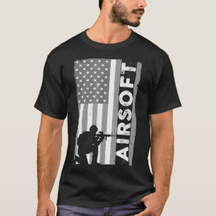 Camiseta Bela Arte Da Airsoft Para Homens Crianças Leitor 
