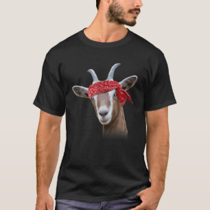 Camiseta Bela Arte De Cabra Para Mulheres Meninas Fazenda A