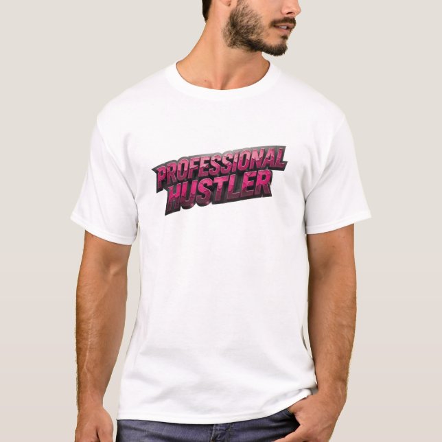 Camiseta Bela Arte de Moda PRO HUSTLER Rosa (Frente)
