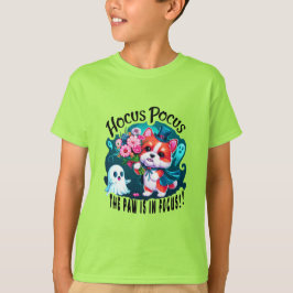 Camiseta Bela Arte do Halloween Corgi: Hocus Pocus Theme De