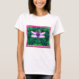Camiseta Bela Arte Enquadrada “Crackel Enquadrada Libélula”