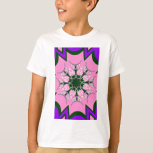Camiseta Bela Arte Floral Rosa Delicada: Um Toque Suave