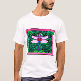 Camiseta Bela Artwitter "Crackel Framed Dragonfly"