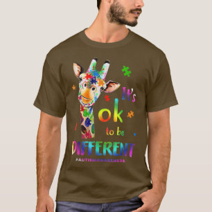 Camiseta Bela Autismo Sensibilização Girafa Animal Está Tud