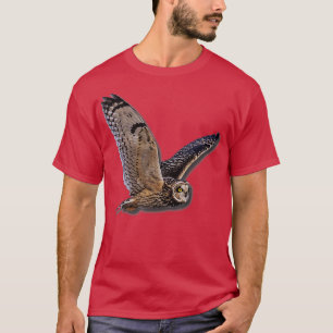 Camiseta Bela ave de Raptor de Coruja de Aves B