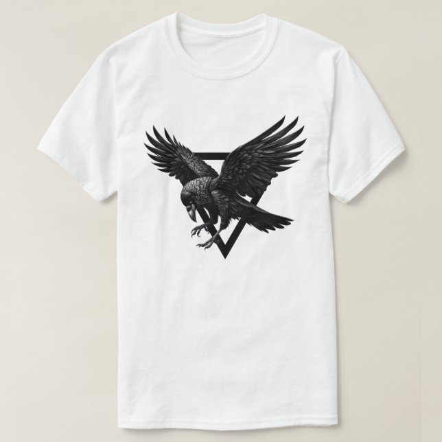 Camiseta Bela ave Negra (Frente do Design)