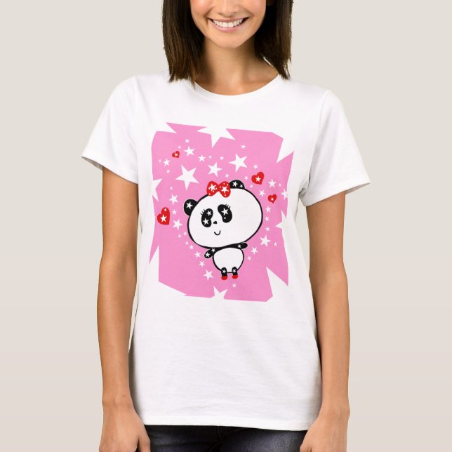 Camiseta Bela Bela Bela Bela Bela Bela Kawaii Art de Leah G (Frente)