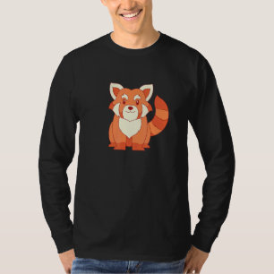 Camiseta Bela Boca Vermelha Panda Selvagem Floresta Animal