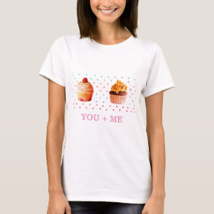 Camiseta Bela Bonita, Você + Eu, Cupcakes Bonitos