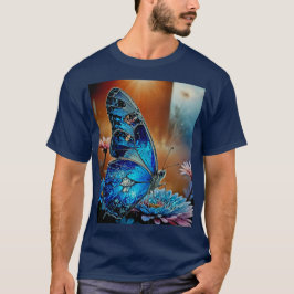 Camiseta Bela Borboleta Azul