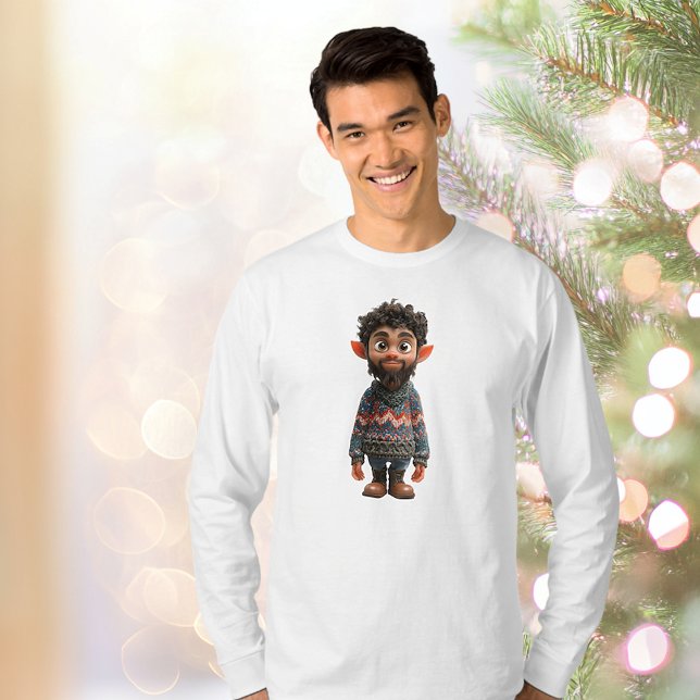 Camiseta Bela Cara de Natal, Tee Men (Criador carregado)