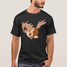 Bela Caricatura Feliz Pinto Pony T-Shirt