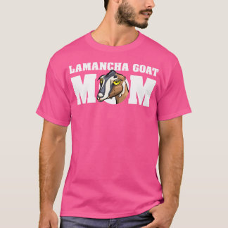 Camiseta Bela Cartoon Lamancha Goat Mãe