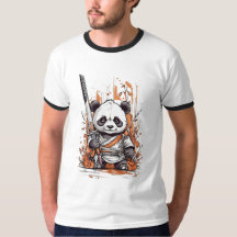 Bela Cartoon Panda Samurai | Design gráfico único