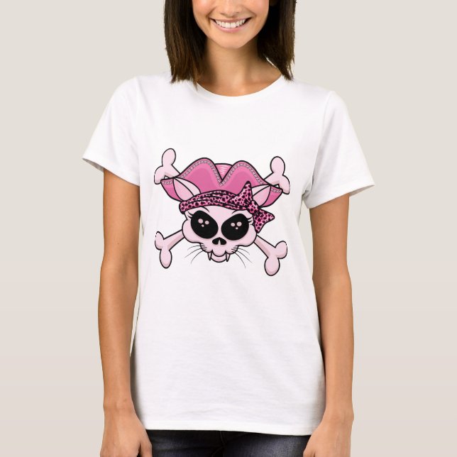 Camiseta Bela Caveira Kitty Crânio (Frente)