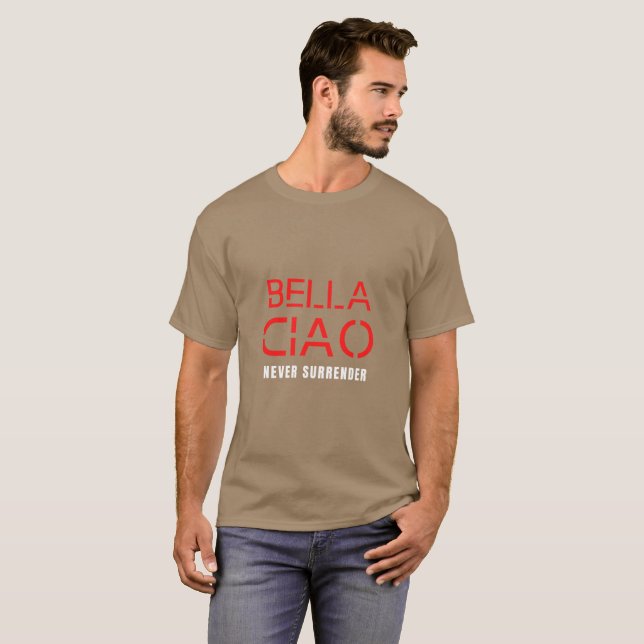 Camiseta Bela Ciao para homens e mulheres (Frente Completa)