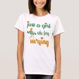 Camiseta Bela citação de verão Apenas uma garota que adora