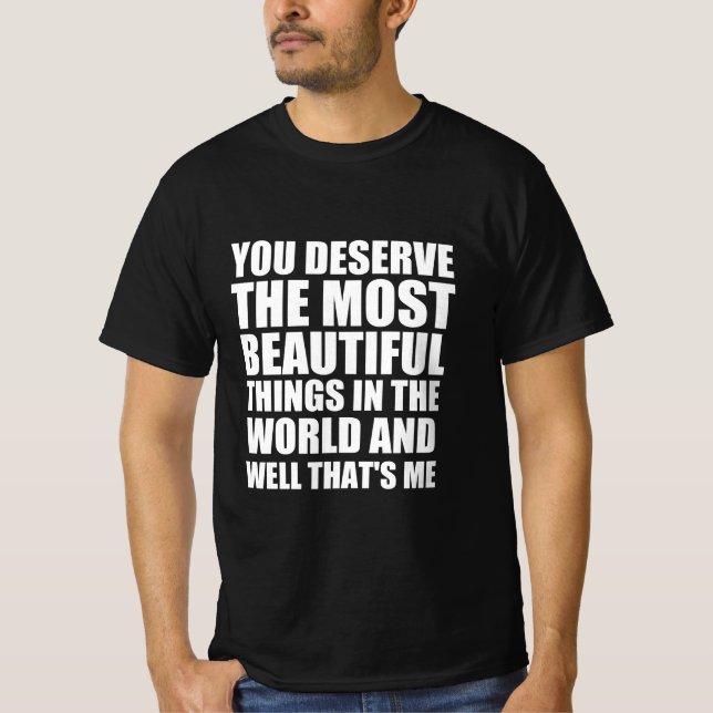 Camiseta Bela citação engraçada de pessoa (Frente)