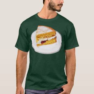 Camiseta Bela Comida Victoria Sponge Slice de Bolo