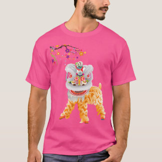 Camiseta Bela Dança do Leão Chinês