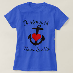 Camiseta Bela Dartmouth Nova Scotia costume cardíaco