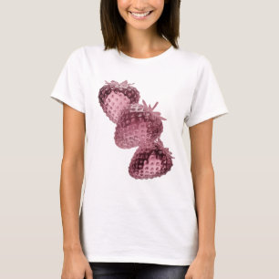 Camiseta Bela declaração de arte abstrata em prata Design